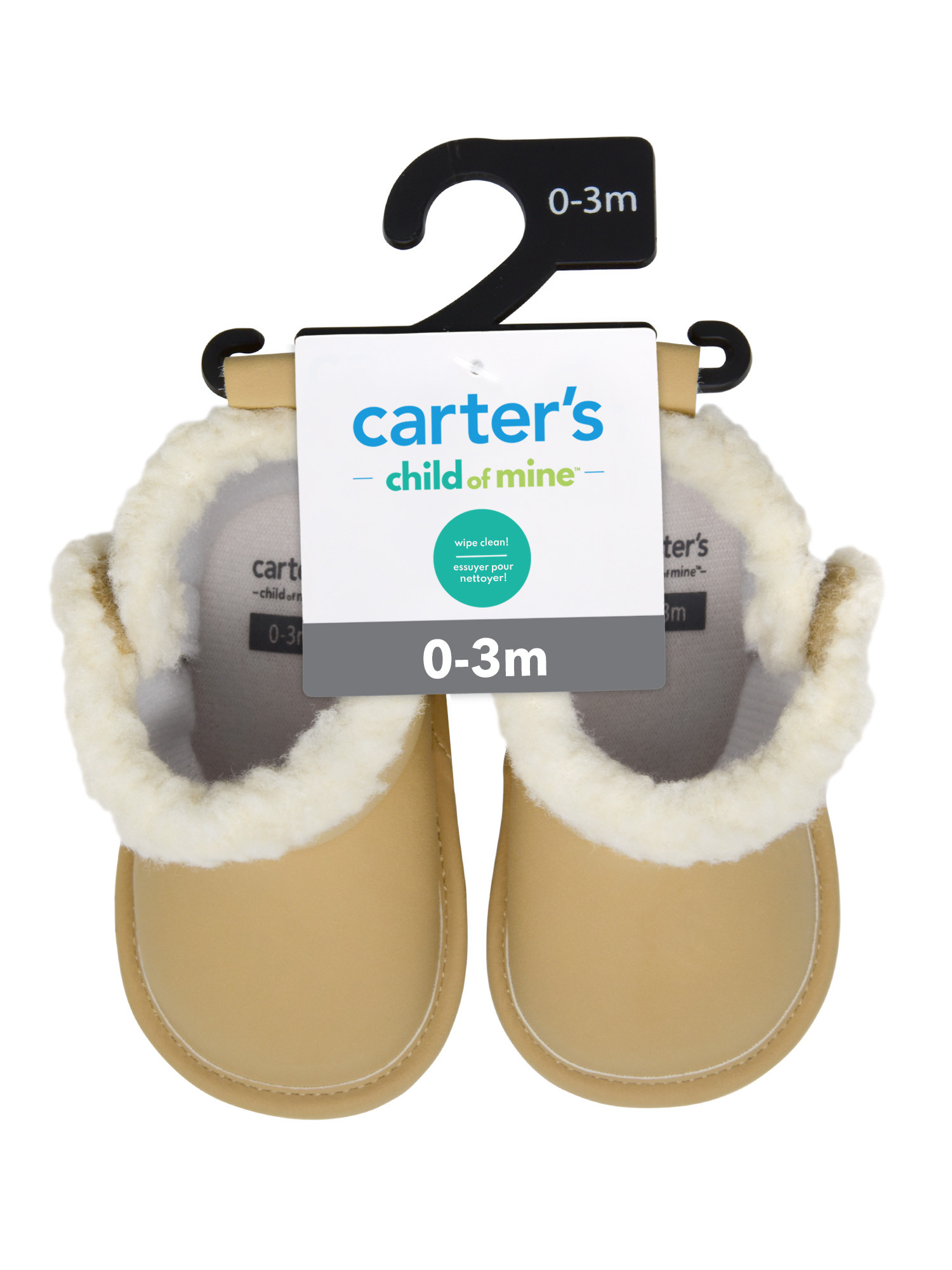 Carter's Child of Mine, Infant Girl Brown Fur Winter Boot, Size 0-6 Months | Walmart (US)