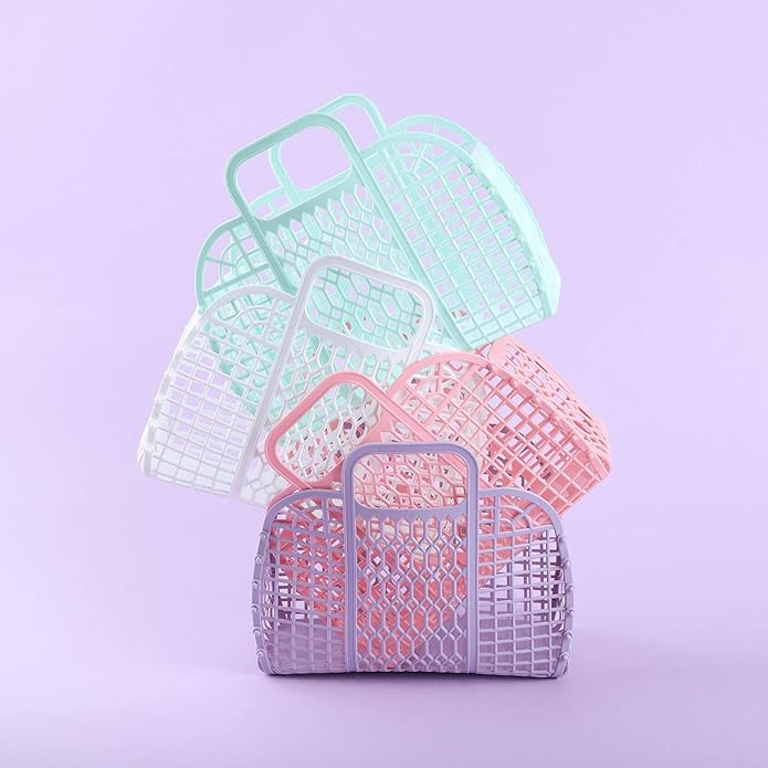 BABANA Jelly Bags - Reusable Gift Basket - Girls Beach Bag - Toddler, Kids Jelly Purse - Hallowee... | Amazon (US)