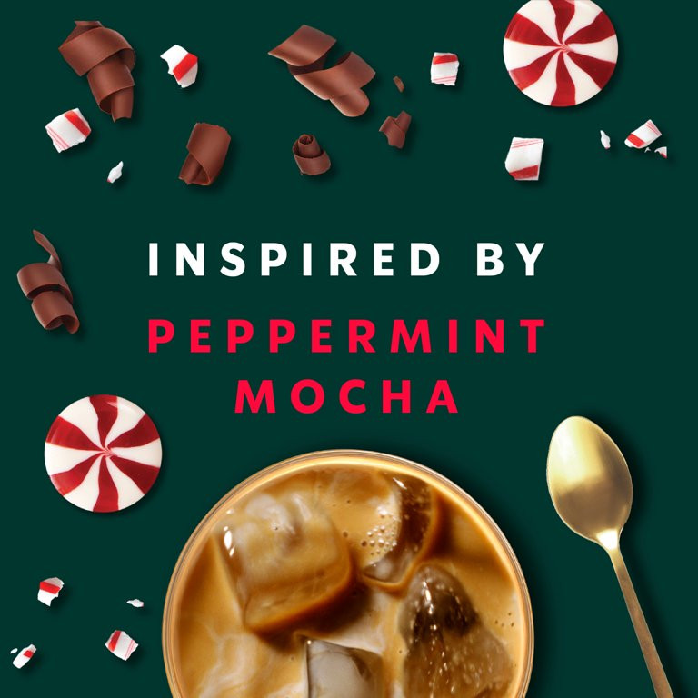 Starbucks Peppermint Mocha Flavored Coffee Creamer, Inspired by Peppermint Mocha Latte,  28 fl oz | Walmart (US)