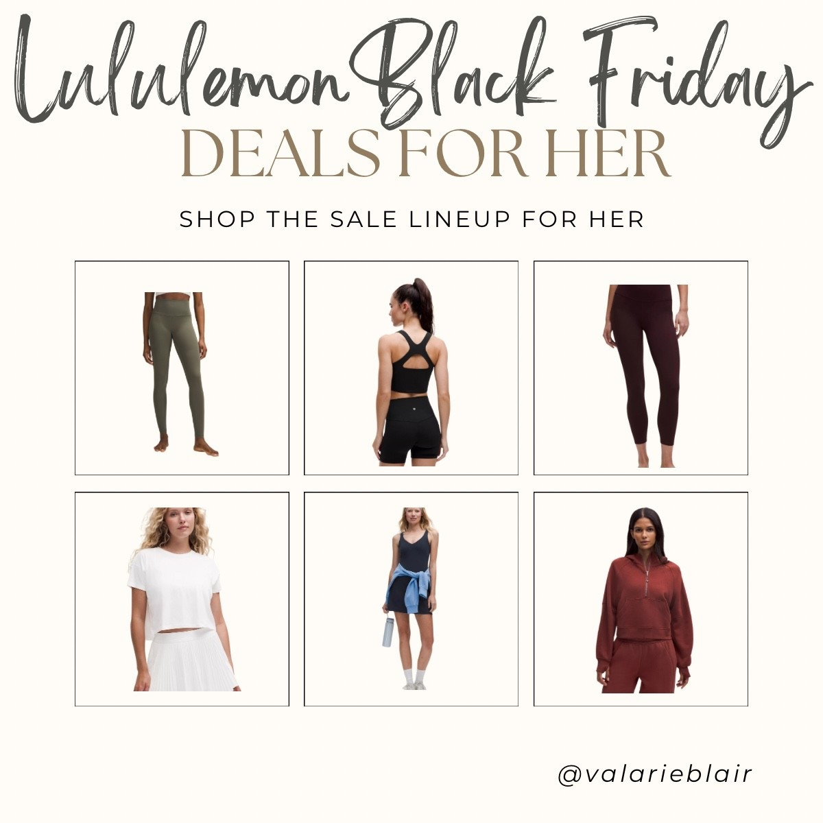 Rounded up the best Lulu deals for her (me!). Find the full product list in my gift guide collections! 
Consisting of the cute, comfy, actually-worth-it pieces I’ll wear on repeat. $19 tanks and $24 tees ‼️ 

#LTKActive #LTKGiftGuide #LTKCyberWeek