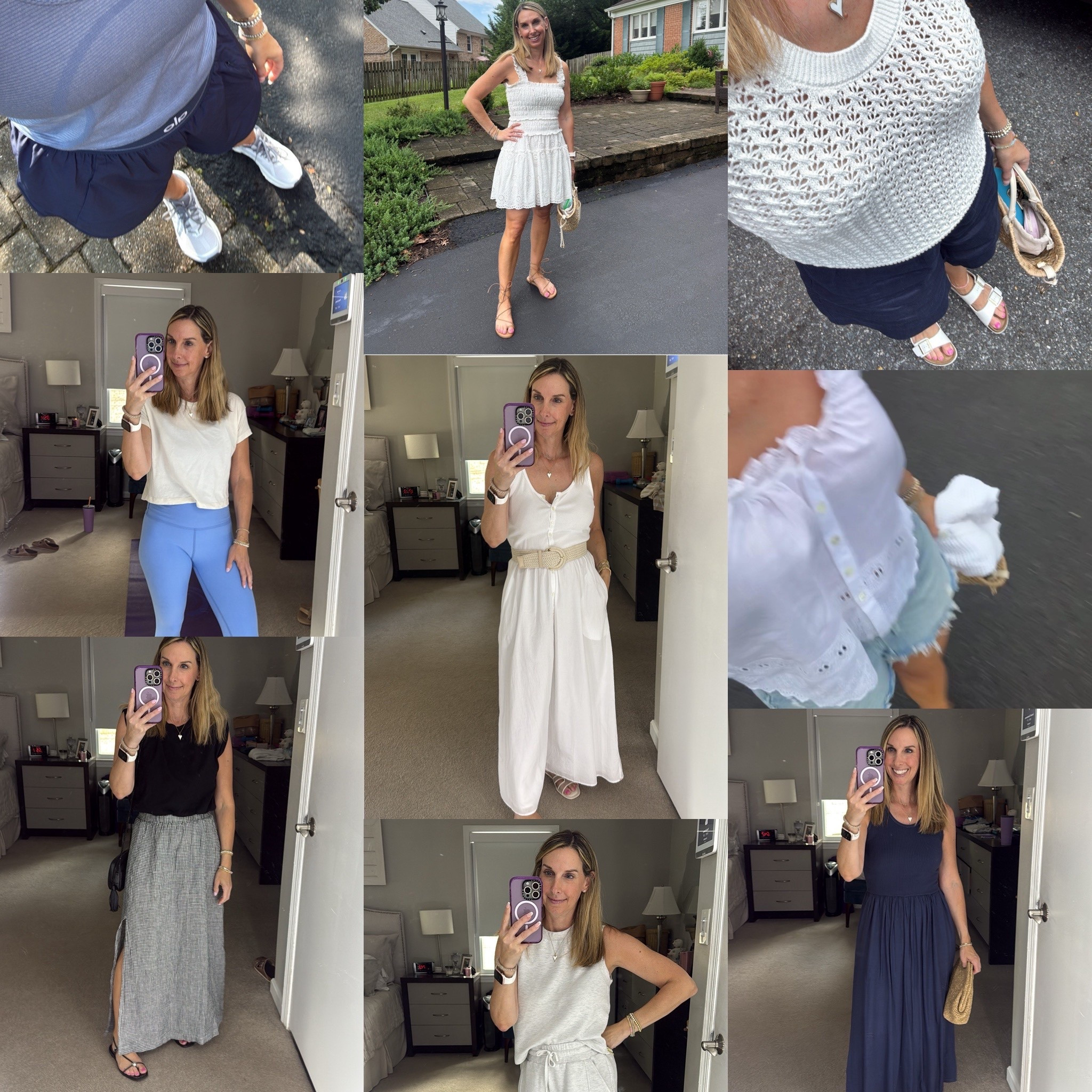 Week of outfits from my bday to some dinners, usual exercise routine, lunch dates
(Navy long dress from my bday dinner is from last summer by Sundry)
#ootd

#LTKPetite #LTKMidsize