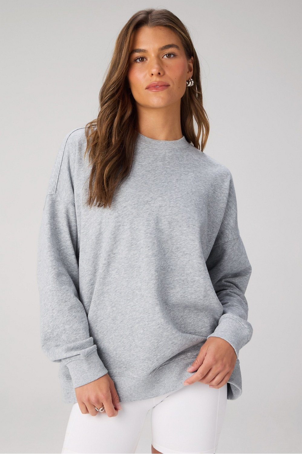 Year Round Terry Oversized Crew Neck Sweatshirt | Fabletics