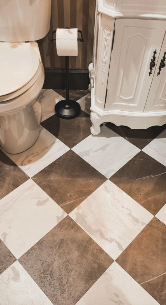 These peel and stick floor tiles, helped to absolutely transform this space.

#LTKdayinmylife #LTKstorytime #LTKHome