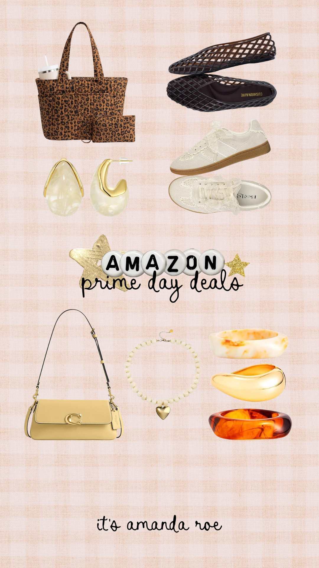 Amazon has the most amazing accessories on sale for prime day! These jelly flats are so trendy right now and a must grab!

bangles, beaded necklace, purse 

 #LTKootd #LTKSaleAlert #LTKMidsize