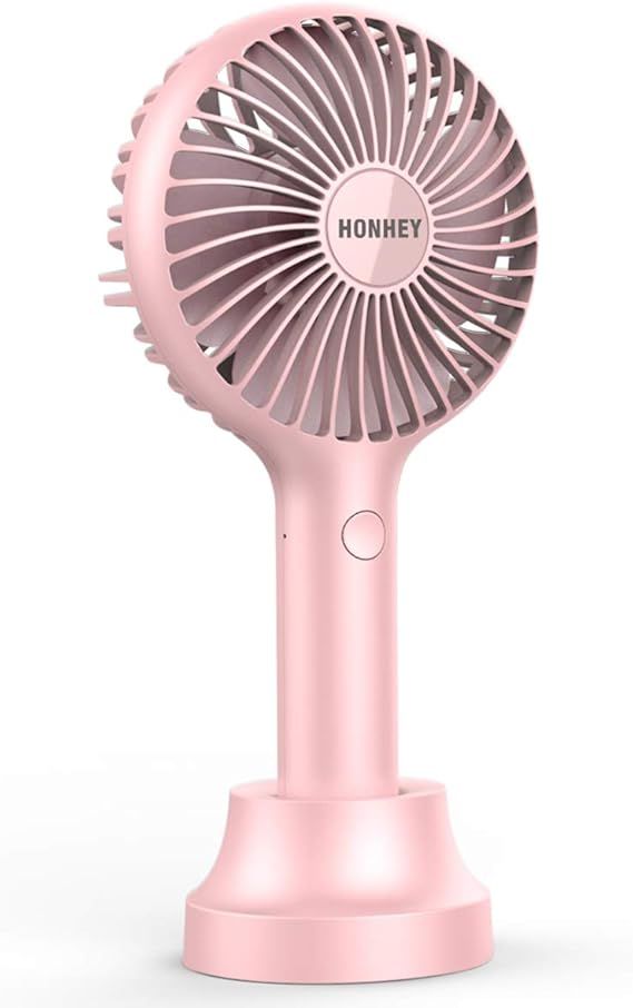 HonHey Handheld Fan Portable, Mini Hand Held Fan with USB Rechargeable Battery, 3 Speed Personal ... | Amazon (US)