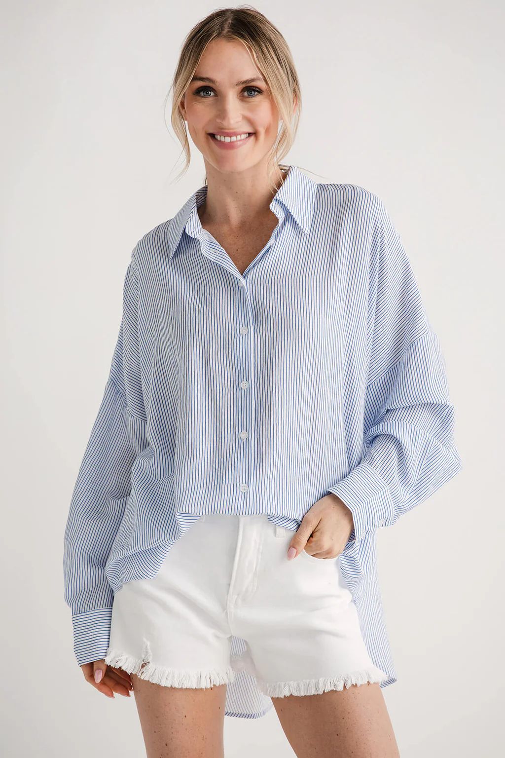 By Together Striped Button Down | Social Threads