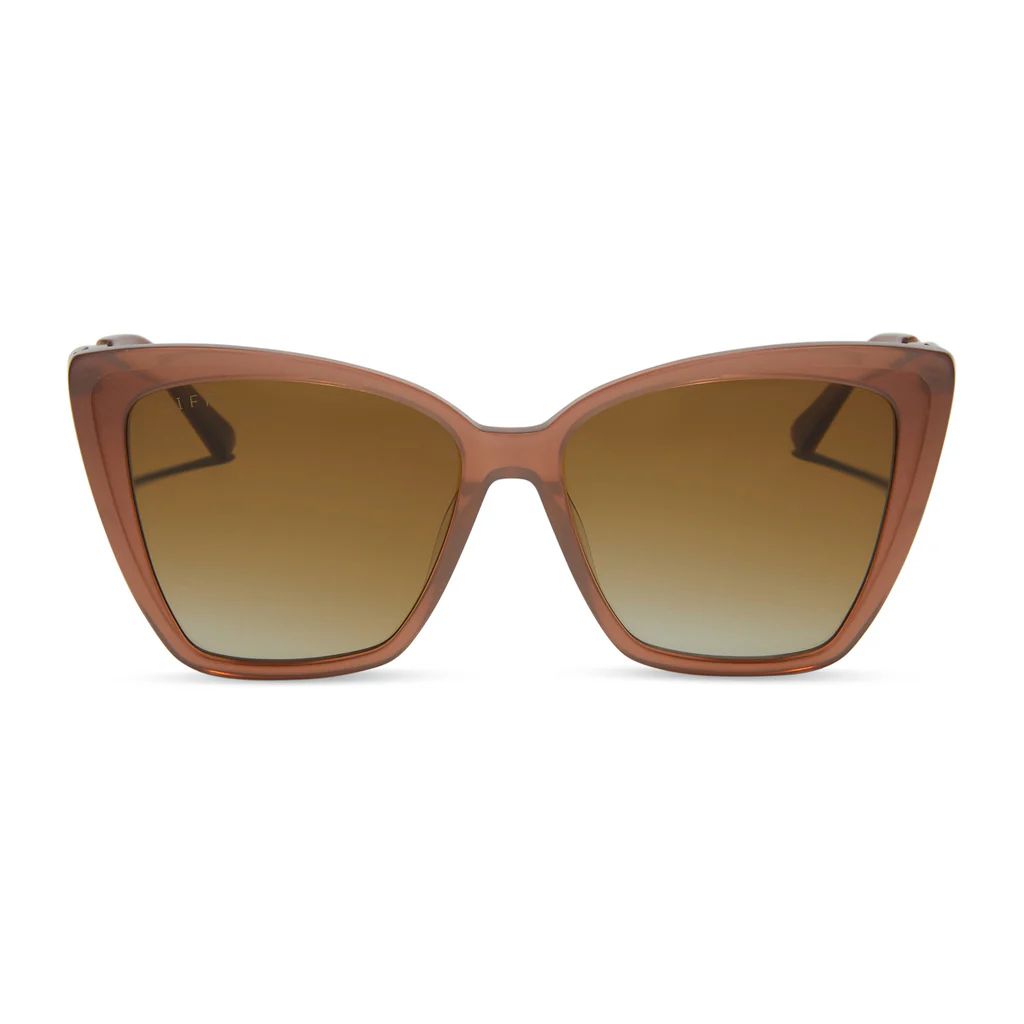 BECKY II - MACCHIATO + BROWN GRADIENT + POLARIZED SUNGLASSES | DIFF Eyewear