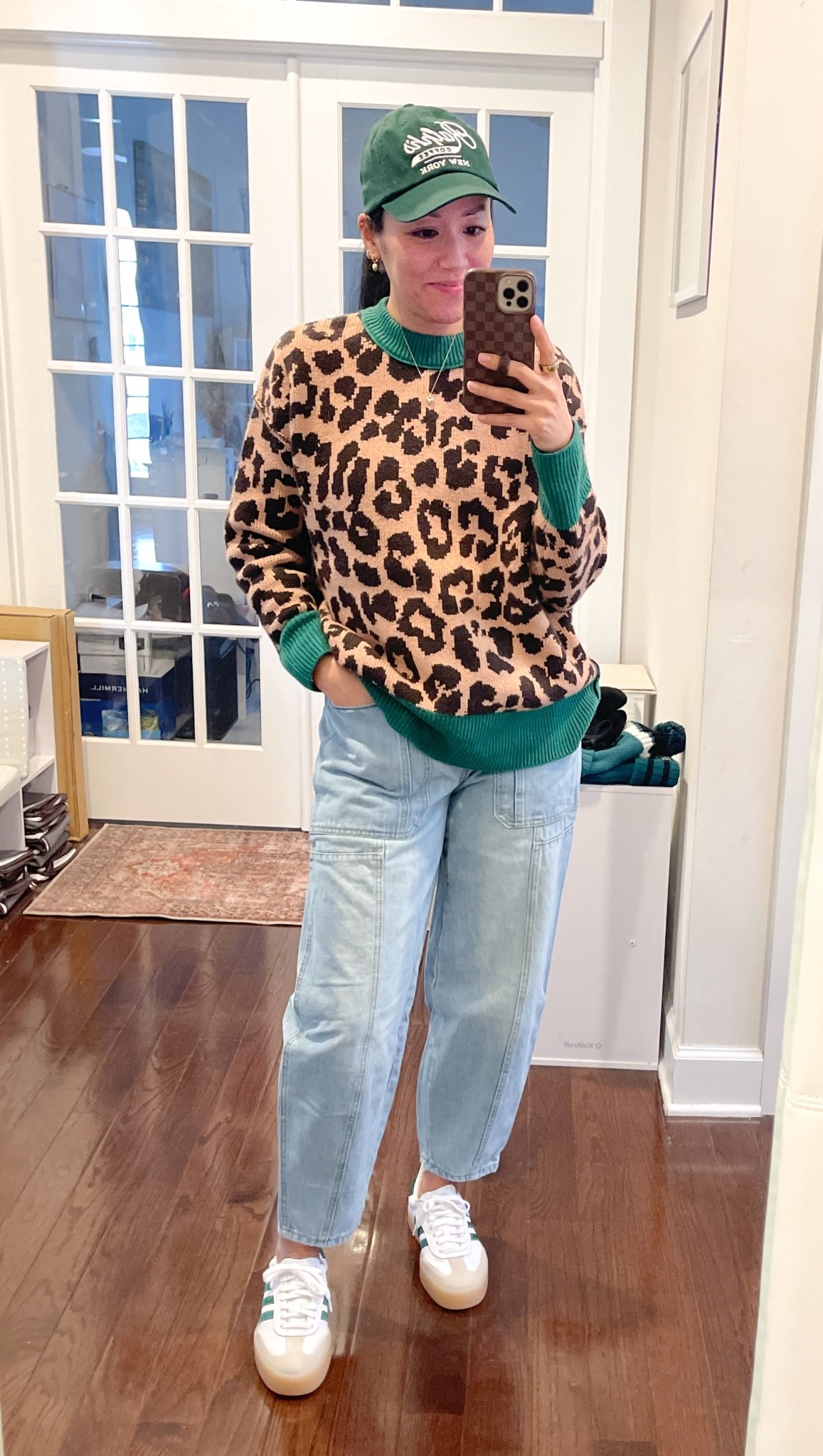 Size XS sweater
Size small jeans
Sized down 1/2 in Sambaes


#LTKootd #LTKOver40 #LTKmomlife