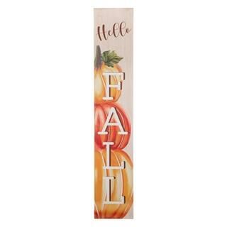 Glitzhome® 3.5ft. Hello Fall Wooden Porch Sign | Michaels | Michaels Stores