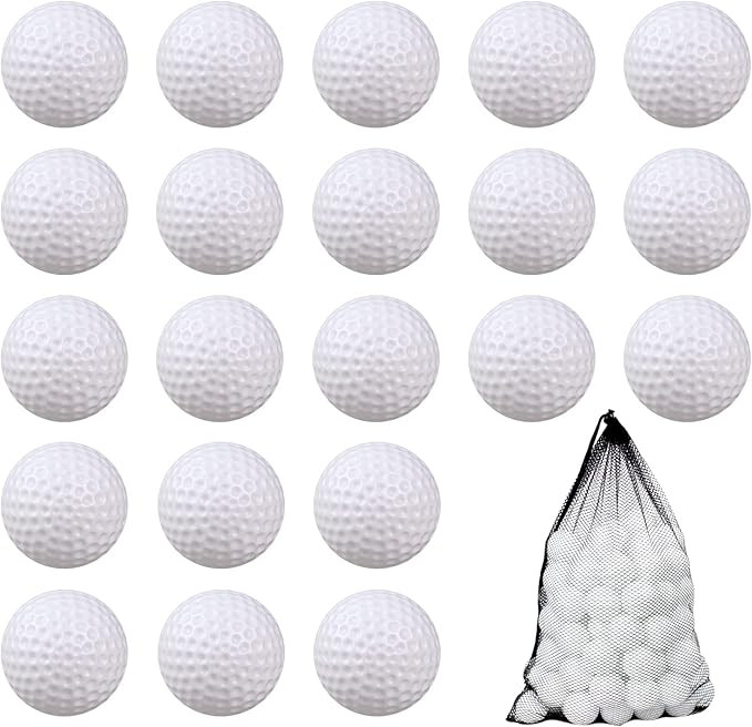KOFULL Plastic Golf Balls Practice, 24/50/100 Pack Hollow Plastic Fake Golf Balls Indoor Outdoor ... | Amazon (US)
