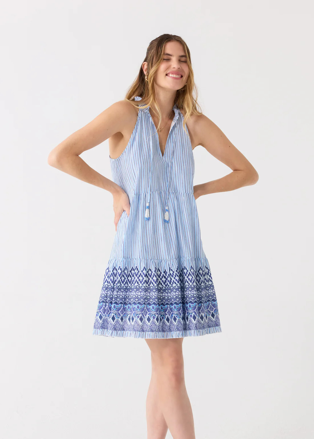 Seaside Sleeveless Tiered Dress | Cabana Life