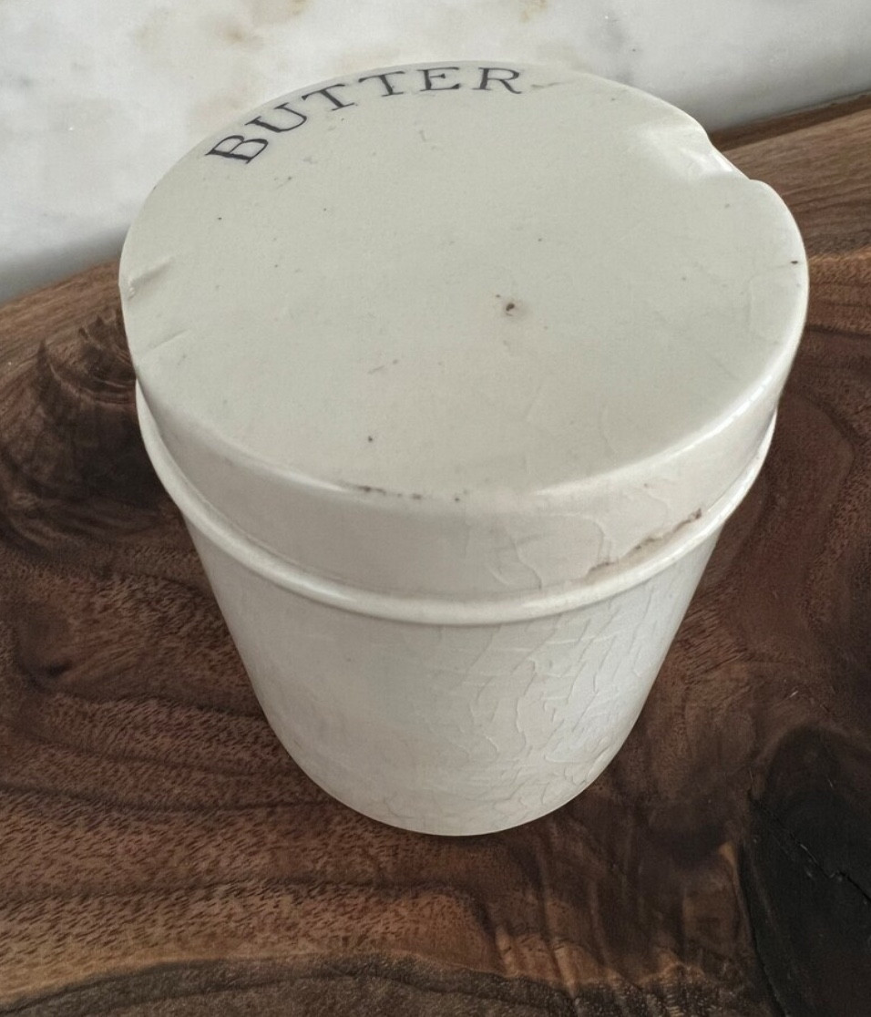 Antique Oassion - Rare! Edwardian Ironstone Picnic Butter Pot. For the antique collector in your life! 

#LTKhome #LTKGiftGuide