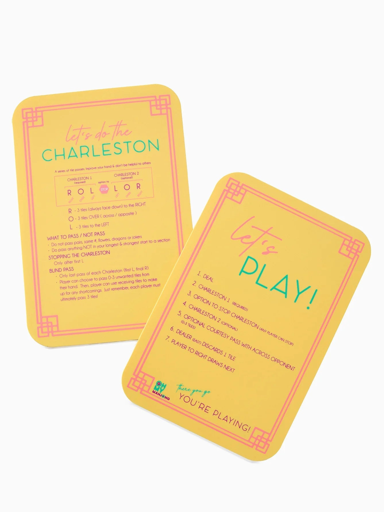 Yellow Mahjong Tile Shufflers | Beau & Ro