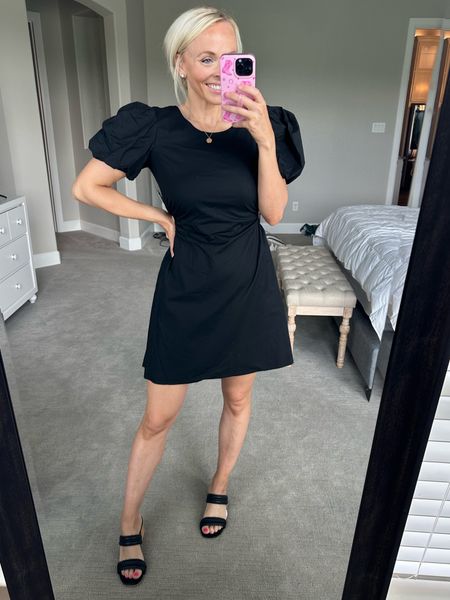 The cutest little black dress from Walmart!!! Wearing a size small. Fits so good!!! Sandals are a size 8 

#LTKFindsUnder50 #LTKWedding #LTKStyleTip