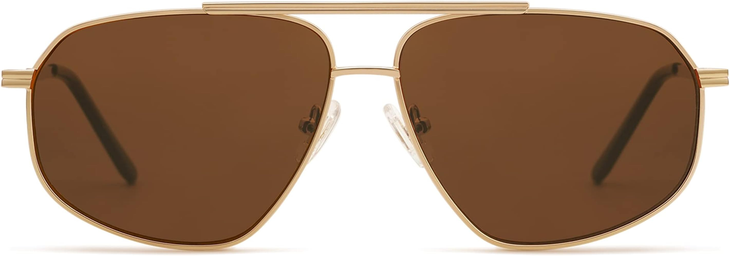 SOJOS Classic Retro Aviator Sunglasses for Women Men Vintage Hexagonal Metal Frame UV400 Lenses S... | Amazon (US)