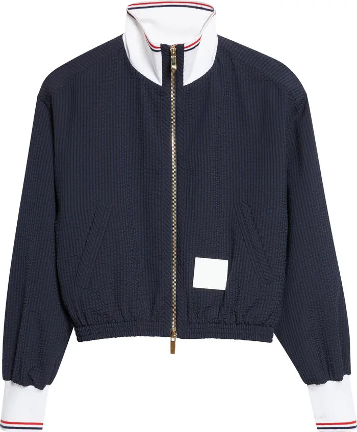 Wool Seersucker Track Jacket | Nordstrom