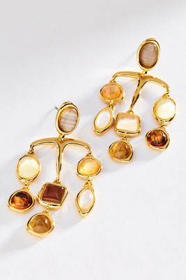 Gemstone Organic Drop Earrings | Anthropologie (US)
