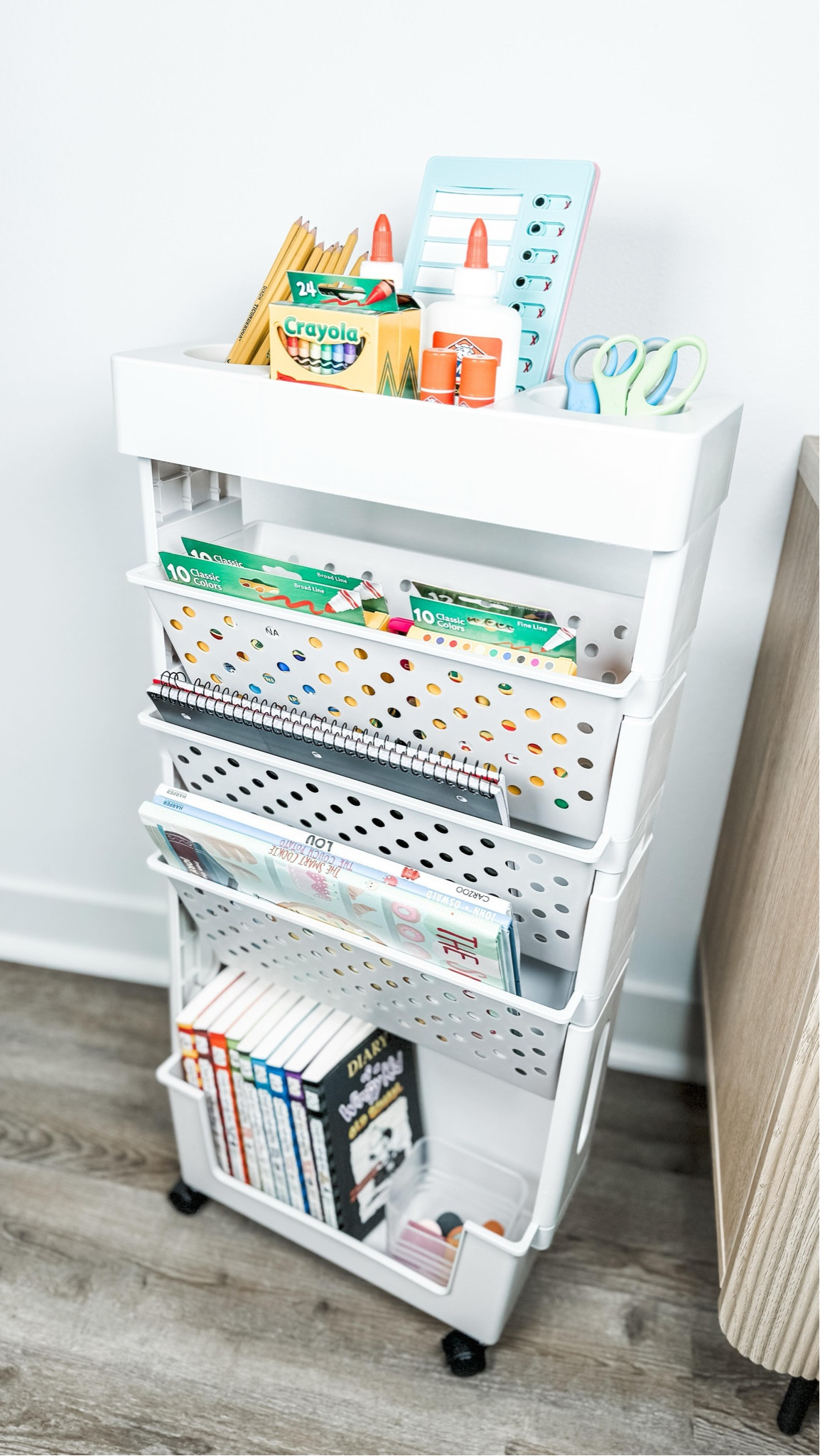 I think pretty much everyone is back in school by now or about to be back next week. Get ahead of the game and stay organized during homework time by setting up your own homework station. It is so helpful to have one spot for everything so that you’re not searching to find basic homework necessities.

This cart is simple and affordable! Definitely worth getting one as it will last year after year!

#neatlyembellished #professionalorganizer #homeorganizer #homeorganizing #organization #organizingideas #organizingtips #organizinghacks #organizedhome #organizedmom #organizedlife #amazon #amazonmusthaves #amazonfavorites #amazonfinds #amazonfaves #amazoninfluencer #amazoninfluencerprogram #amazonhome #backtoschool #homework #homeworkstation #afterschool #schoolsupplies