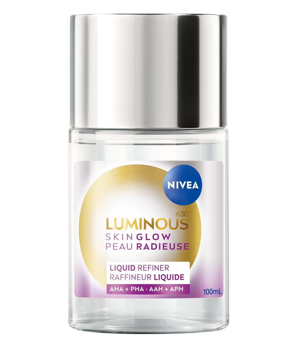 NIVEA LUMINOUS630 Skin Glow Liquid Refiner, Daily Liquid Exfoliant with AHA, PHA, and Aloe Vera f... | Amazon (CA)