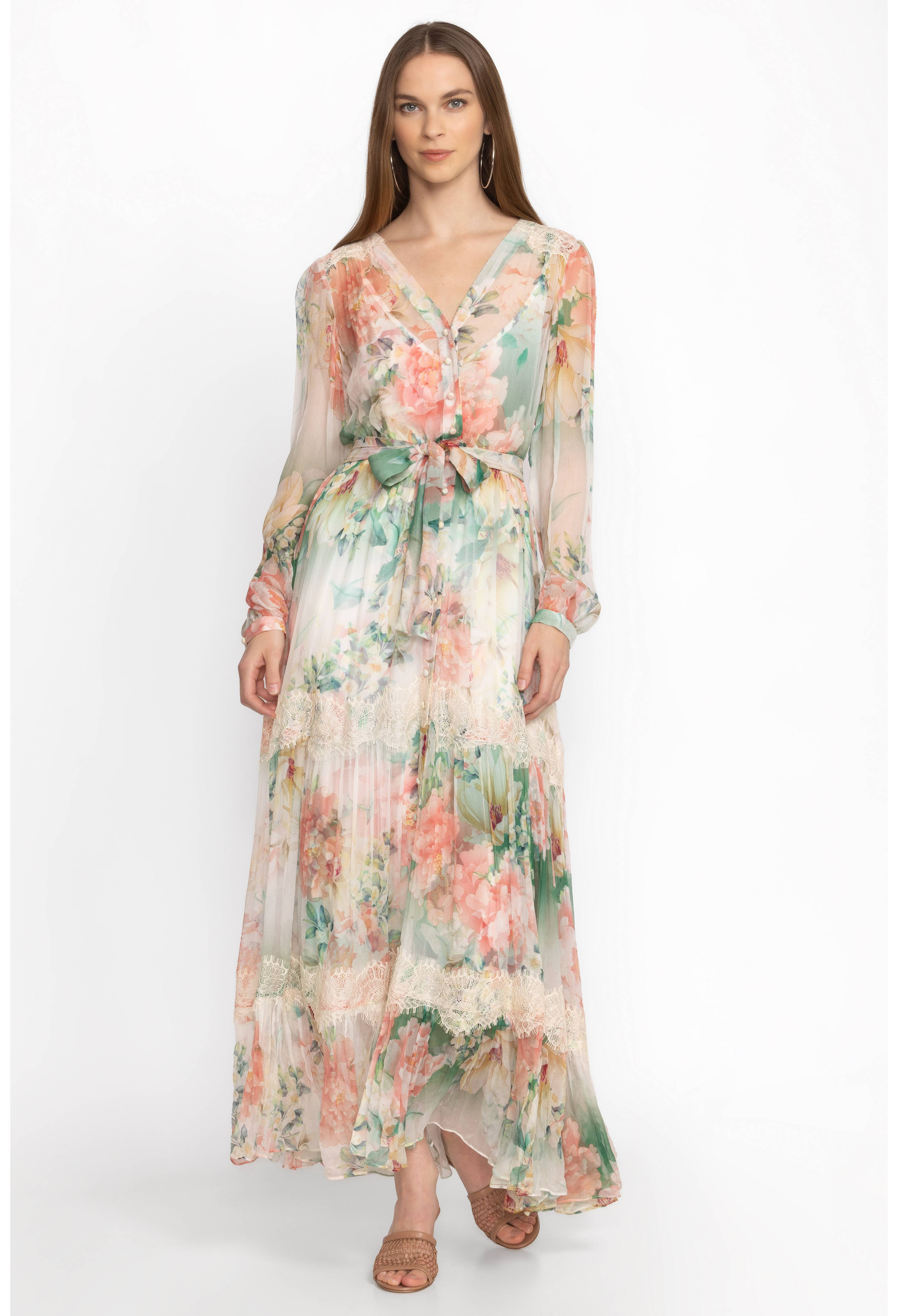 RUKSANA SILK MAXI DRESS | Johnny Was | Johnny Was