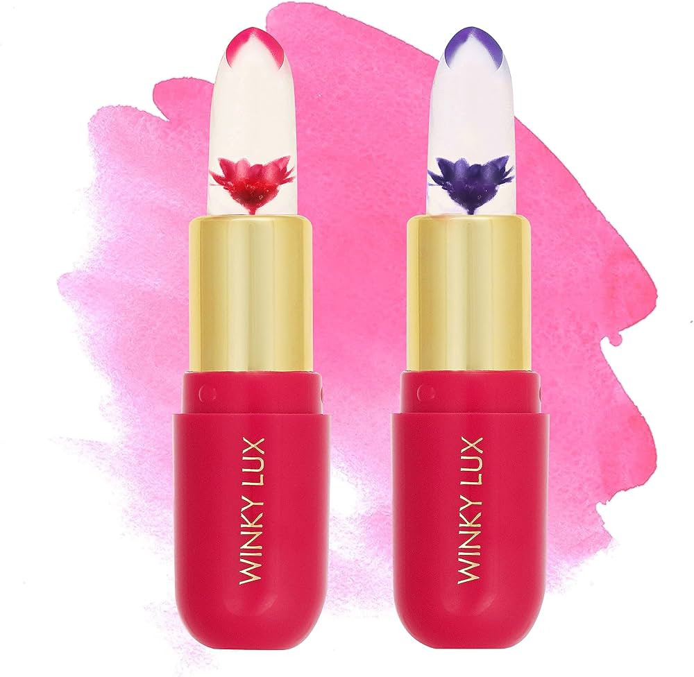 Winky Lux Flower Balm, pH Color Changing Lipstick and Tinted Lip Balm, Vegan & Cruelty Free, Hydr... | Amazon (US)