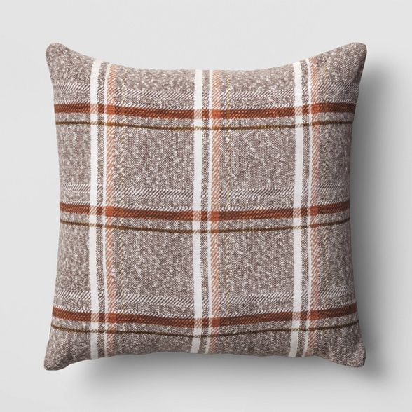 Oversized Square Plaid Throw Pillow - Threshold™ | Target