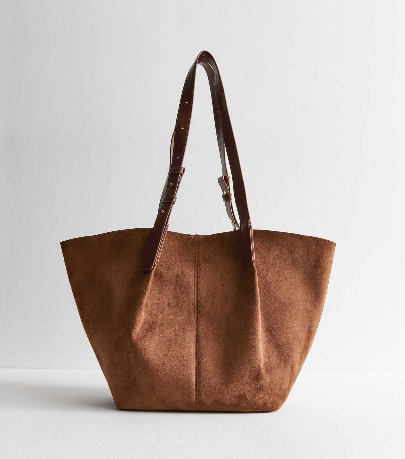 Tan Faux Suede Large Tote Bag
						
						Add to Saved Items
						Remove from Saved Items | New Look (UK)