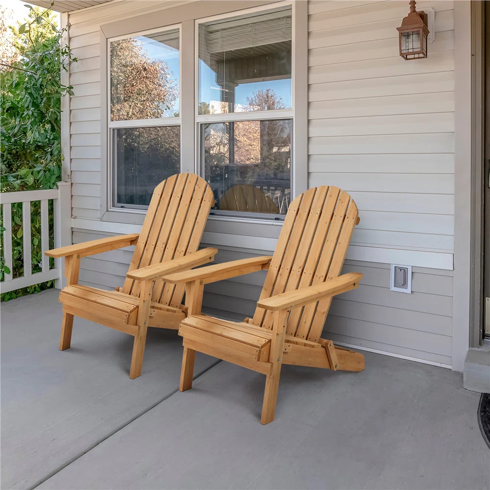 Rosecliff Heights Bennir Solid Wood Folding Adirondack Chair & Reviews | Wayfair | Wayfair North America