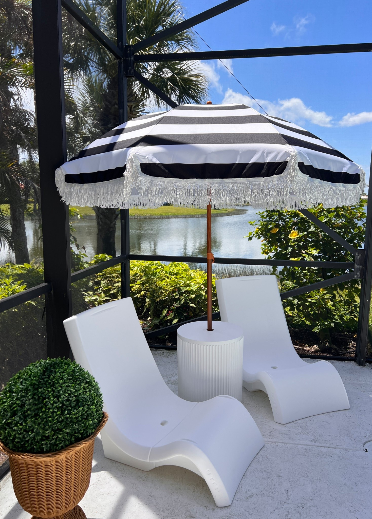 Poolside sitting area! Loving these pool chairs …. I found a fabulous price! Umbrella table, umbrella that’s adjustable in height and tilts. So many pretty colors! 

#LTKSwim #LTKSeasonal #LTKHome