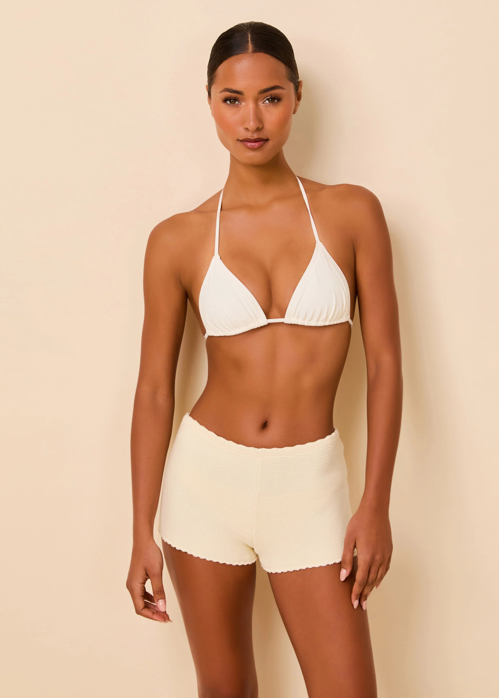 The Celeste Short in Ecru | Solid & Striped