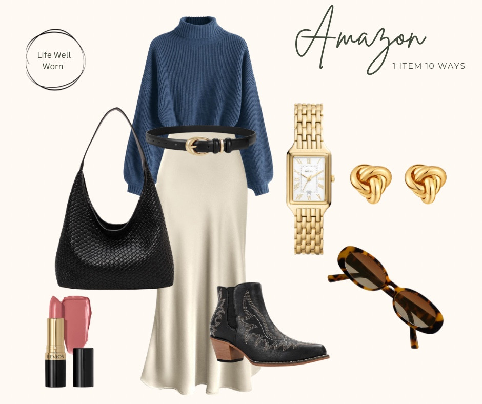 Day 8 of styling 1 skirt 10 ways #midiskirt #amazon #amazonfashion #capsulewardrobe 

#LTKFindsUnder50 #LTKootd #LTKStyleTip