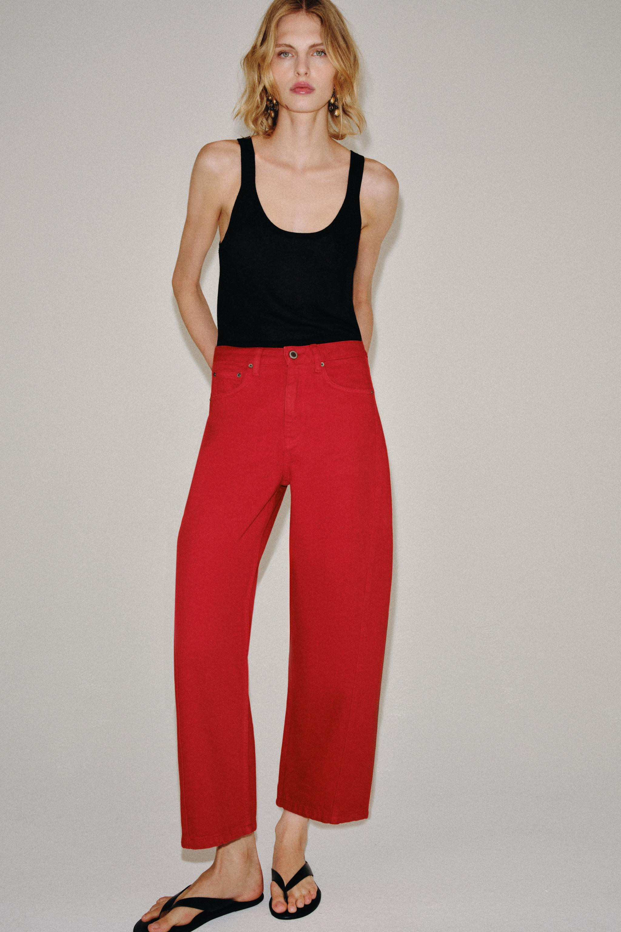 ZW COLLECTION MID-RISE RELAXED JEANS | Zara US