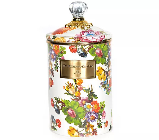 Mackenzie- Childs Large Flower Market Canister | QVC