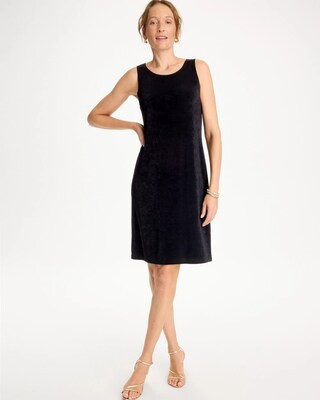 Women's Travelers™ Short Tank Dress in Black | Chico's Wrinkle-Free Travel Clothing | Chico's