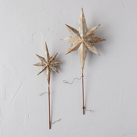Aged Iron Star Tree Topper | Terrain