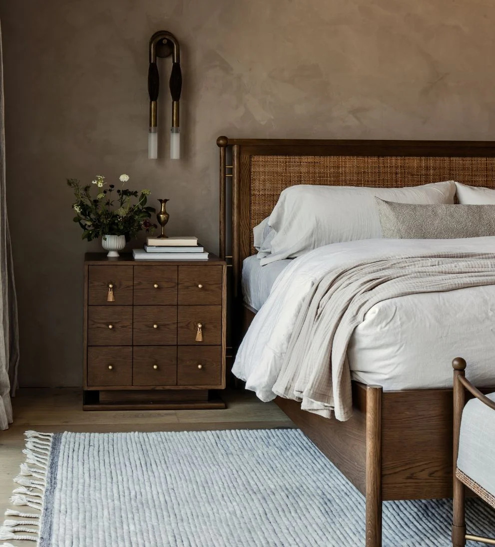 Amaryllis Leather Large Nightstand | Le Mae | Le Maé
