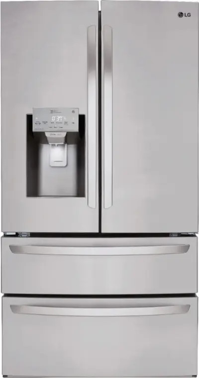 LG - 27.8 Cu. Ft. 4-Door French Door Smart Refrigerator with Smart Cooling System - Stainless ste... | Best Buy U.S.