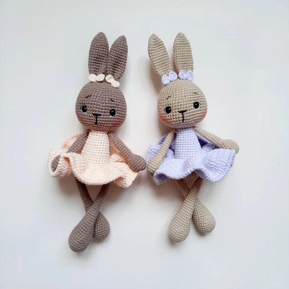 Ballerina Bunny Doll for Baby Girl Gift Crochet Bunny | Etsy | Etsy (US)