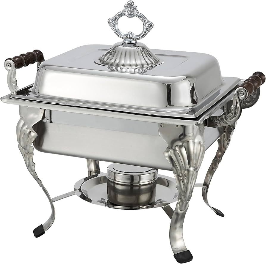 Winco Half Crown Chafer, 4-Quart, Stainless Steel | Amazon (US)