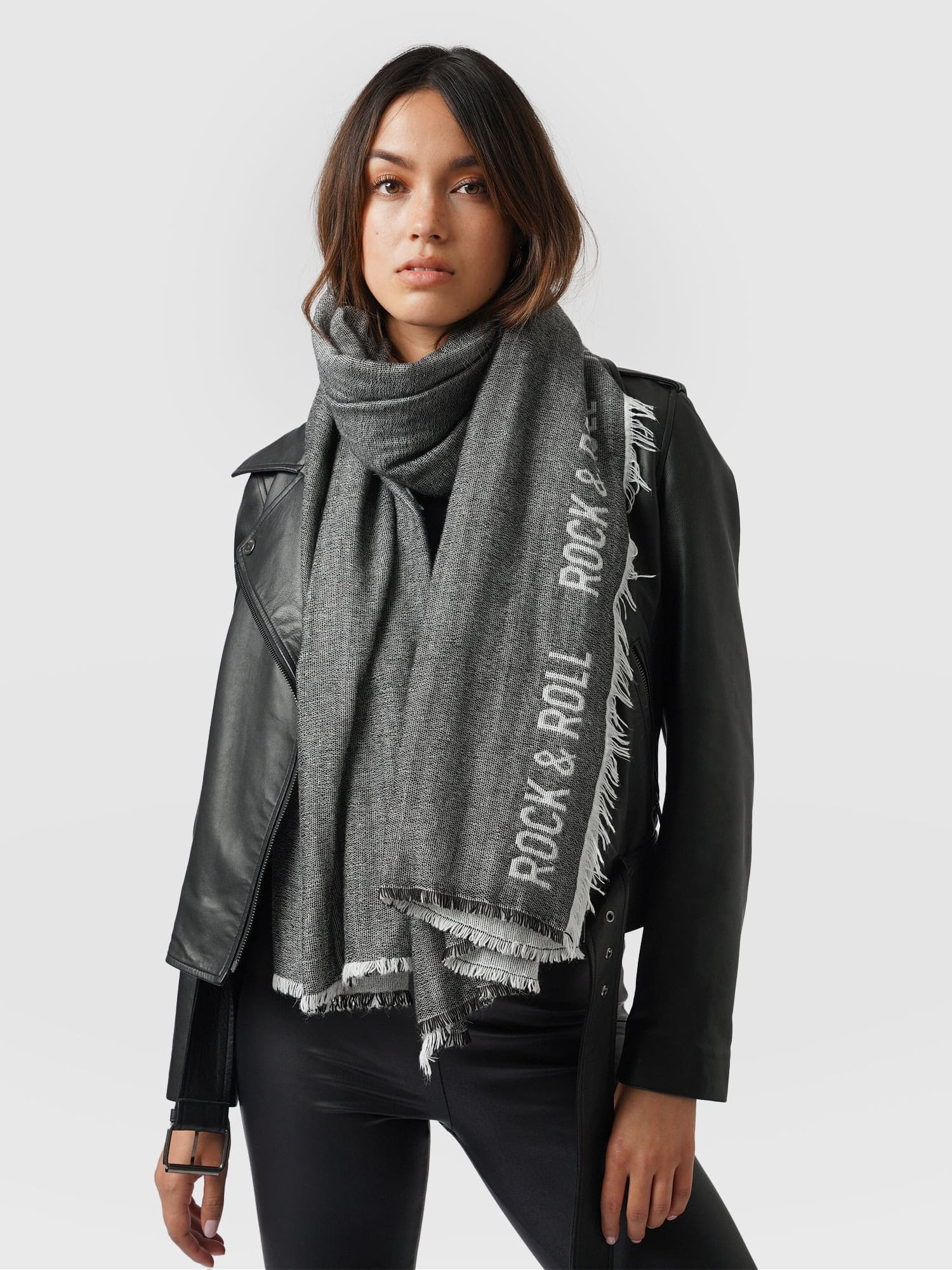 Rock & Roll Scarf - Black | Saint + Sofia