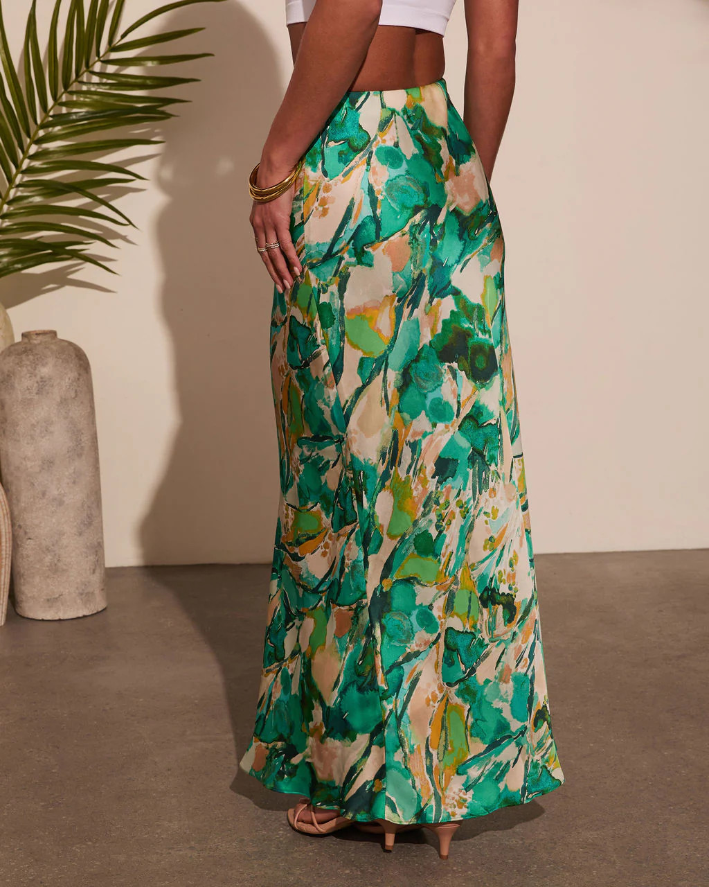 Celestial Gardens Abstract Maxi Skirt | VICI