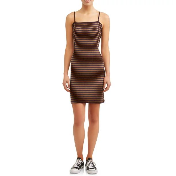 Eye Candy Juniors Spaghetti Strap Bodycon Rib Dress | Walmart (US)