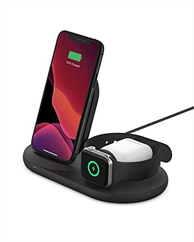 Belkin 3-in-1 Wireless Charger (Wireless Charging Station for iPhone, Apple Watch, AirPods) Wirel... | Amazon (US)