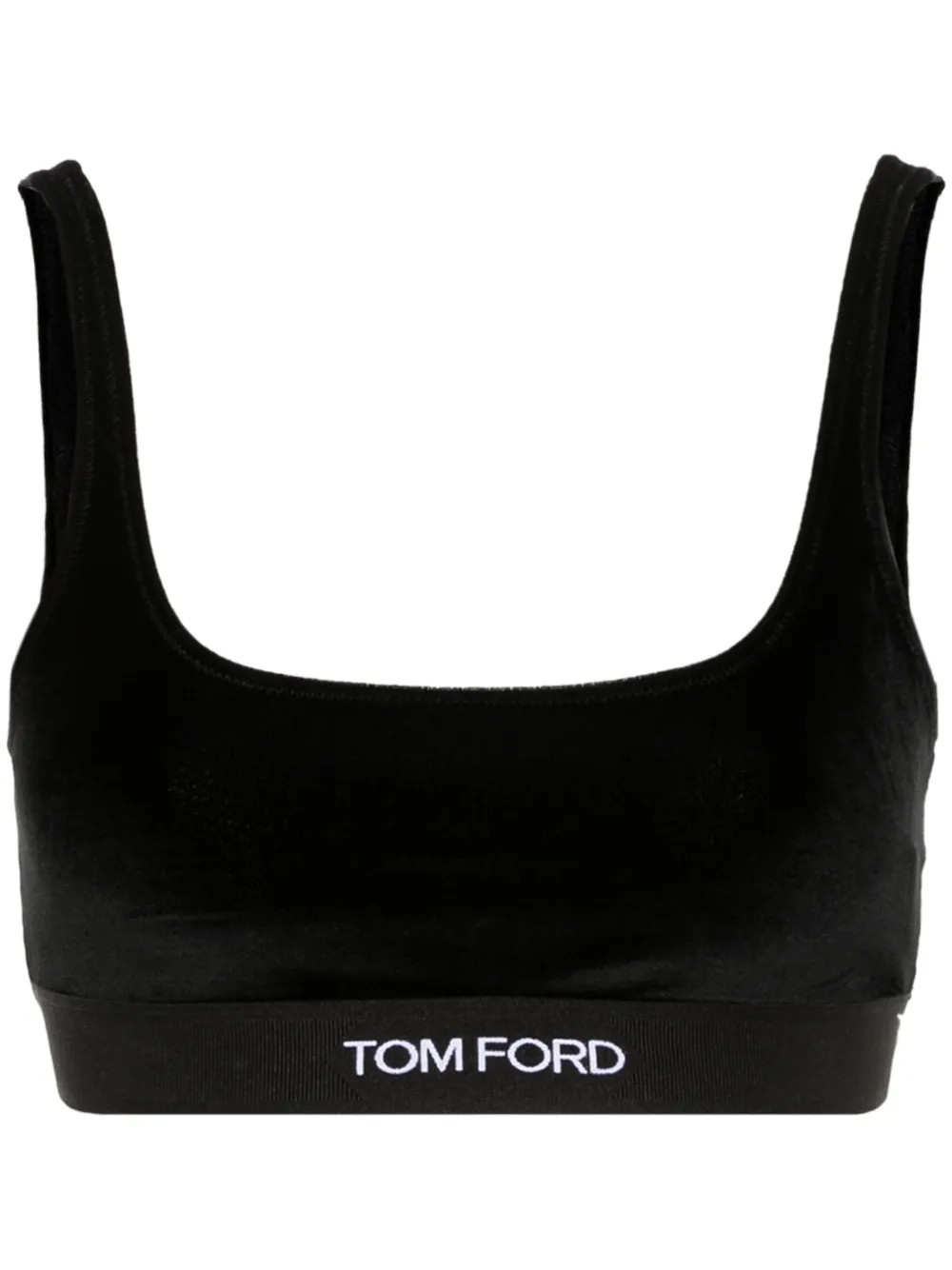TOM FORD Samt-Bralet Mit Logo-Jacquard - Farfetch | Farfetch Global