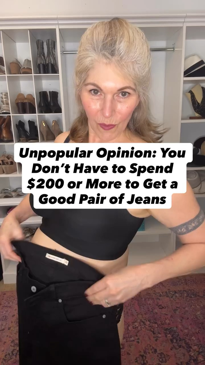As a Master Style Coach, I used to tell my clients to invest in a well-fitting pair of jeans, knowing that they’d have them for years to come.

Well, times have changed - just like our bodies. And that means my advice has changed too.

Denim is one of the easiest ways to update our look each season, but if we’re dropping $200-$300 or more on a few pairs of jeans a few times a year, that can add up. 

Having quality jeans doesn’t mean you have to spend a fortune. I’ve found some of the best jeans under $200 (most under $100) that you’ll fall in love with and go back to over and over.

Comment JEANS below to shop. Then tell me which ones are your favorite👇