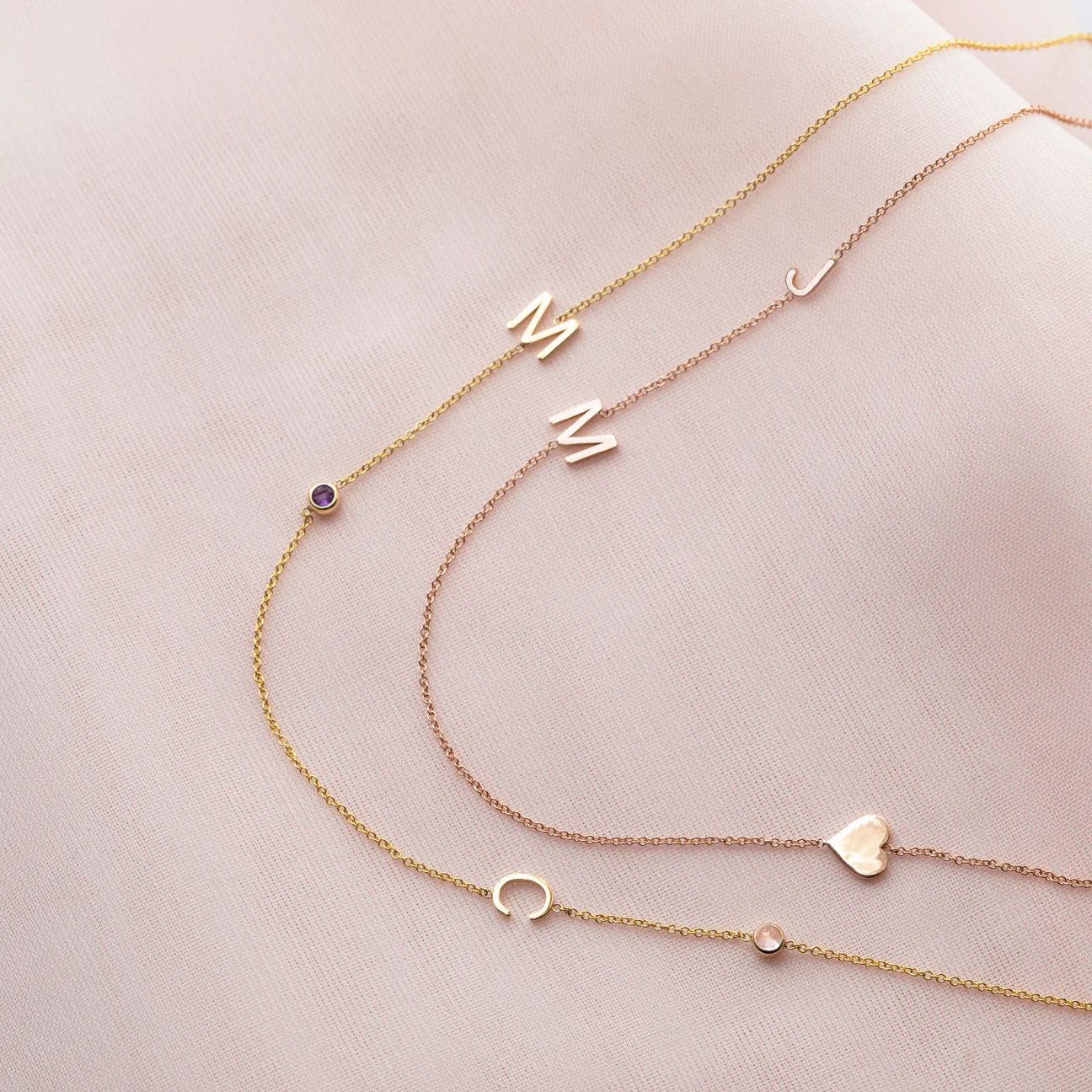 Custom Gold Necklace - 4 Letters | Maya Brenner