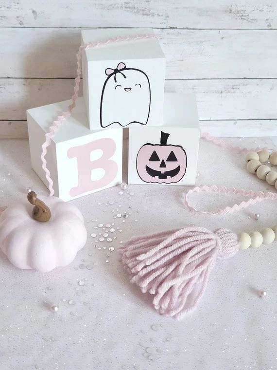 Halloween  Nursery Boo Blocks  Pastel Halloween  Ghost  - Etsy | Etsy (US)