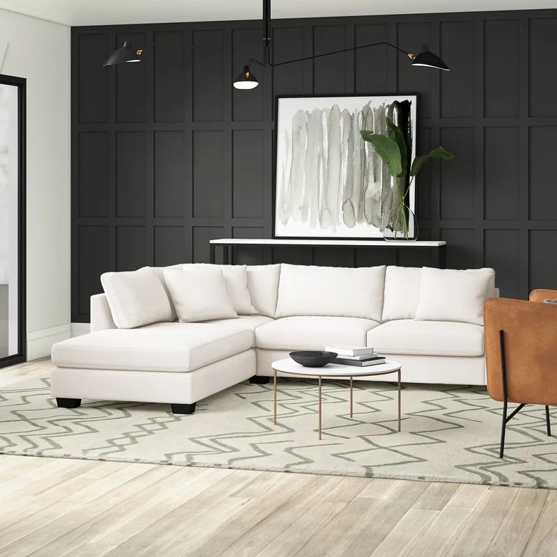 Mercury Row® Loukianos 115.75" Wide Left Hand Facing Sofa & Chaise | Wayfair North America