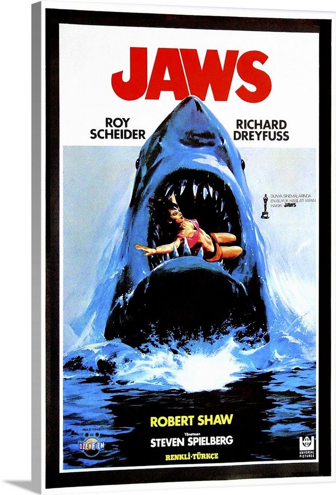 Jaws, 1975 Wall Art | Great Big Canvas - Dynamic
