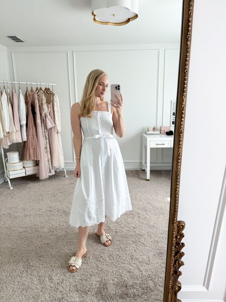 How sweet is this white dress from Walmart?! Perfect for Mother’s Day or a graduation. This is size xs and it is a little tight in the top, size sm would fit best. Walmart finds // graduation dresses // Mother’s Day dresses // bridal shower dresses // engagement dresses // bachelorette dresses // bridal luncheon dresses // target shoes // LTKfashion

#LTKSeasonal #LTKstyletip #LTKwedding